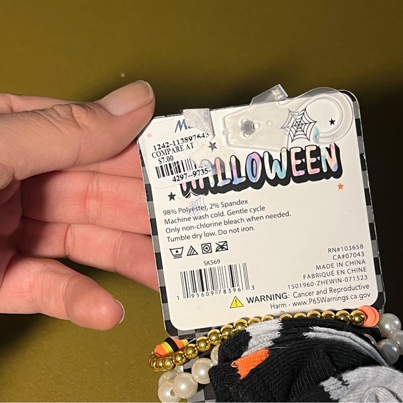 NWT Toddler 2T-4T jumping beans Sock Bundle of 3 Trendy Girls Halloween Variety - Picture 7 of 10